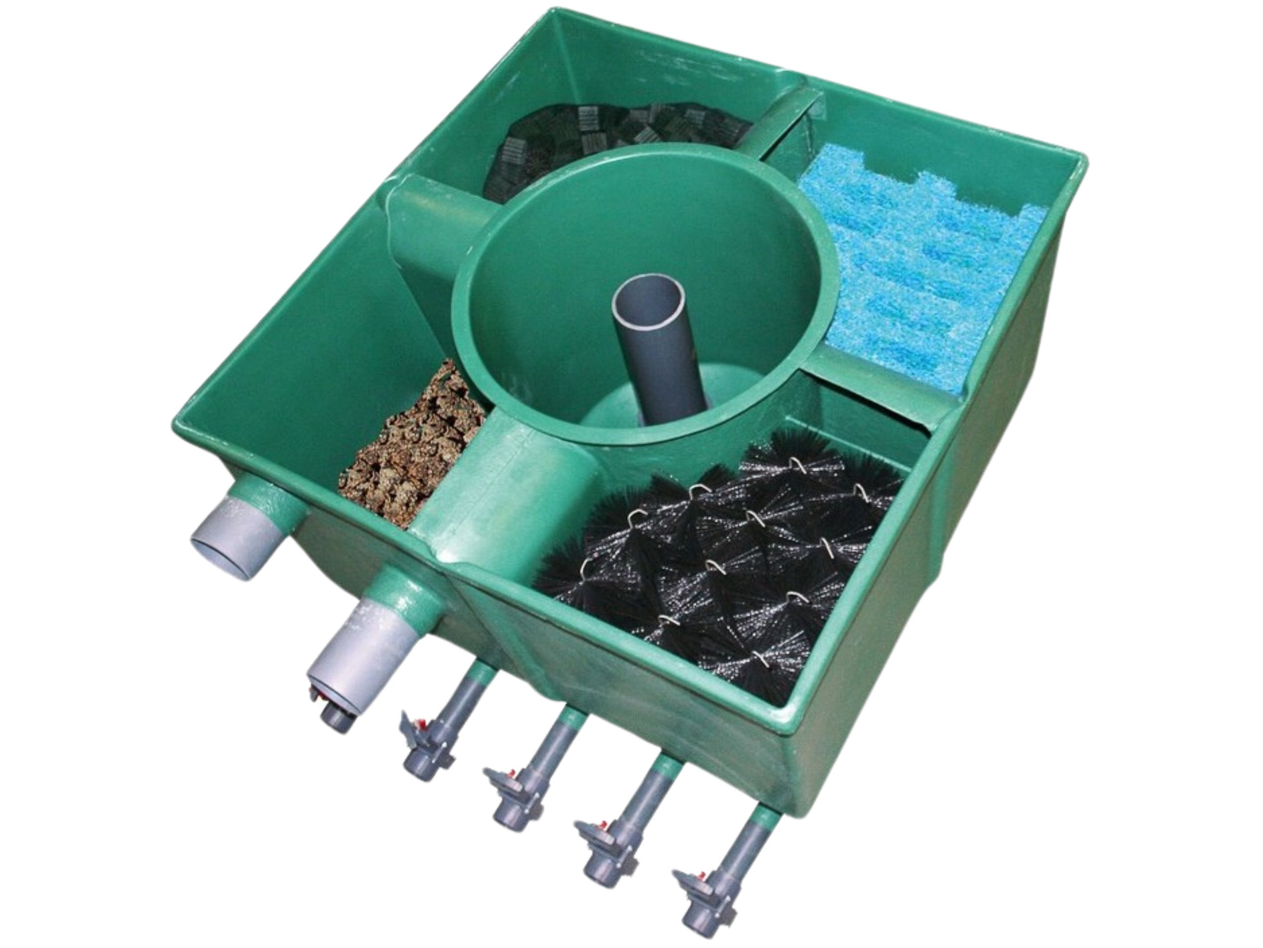 Center_Vortex_C115 Center Vortex Mehrkammerfilter zur optimalen Filtration von Koiteichen