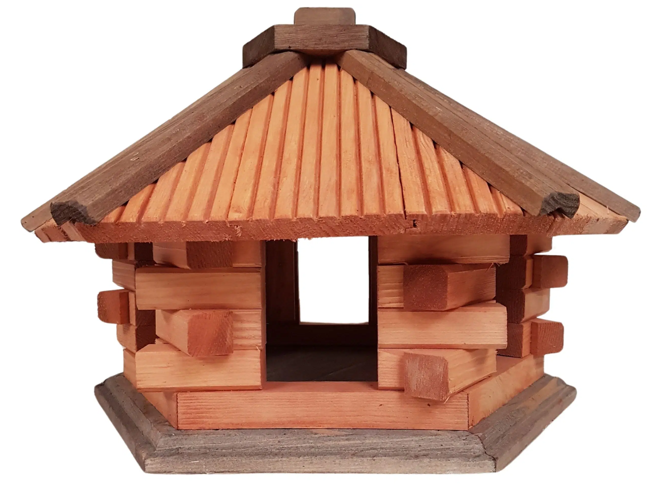 Vogelhaus_B1.1 Vogelhaus 6-eckig ohne Futtersilo – Bild 1