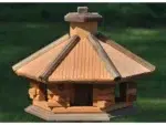 Vogelhaus 6-eckig mit Futtersilo – Bild 2