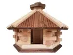 Vogelhaus 6-eckig mit Futtersilo – Bild 3