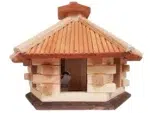 Vogelhaus 6-eckig mit Futtersilo – Bild 5