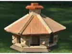Vogelhaus 6-eckig mit Futtersilo – Bild 6