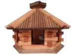 Vogelhaus 6-eckig mit Futtersilo – Bild 7