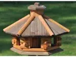 Vogelhaus 6-eckig mit Futtersilo – Bild 8